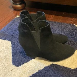 Via Spiga wedge suede booties